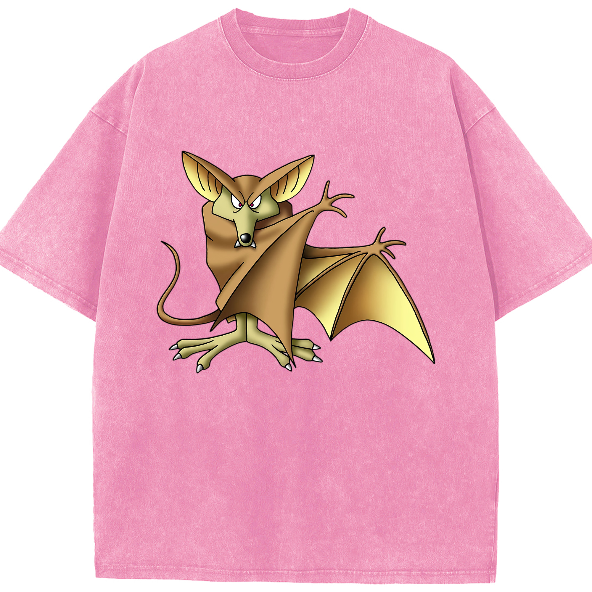 （画像用） ドラゴンクエスト Doragon Kuesuto Dragon Quest 綿100% ヴィンテージ風 半袖Tシャツ（フロントプリント）